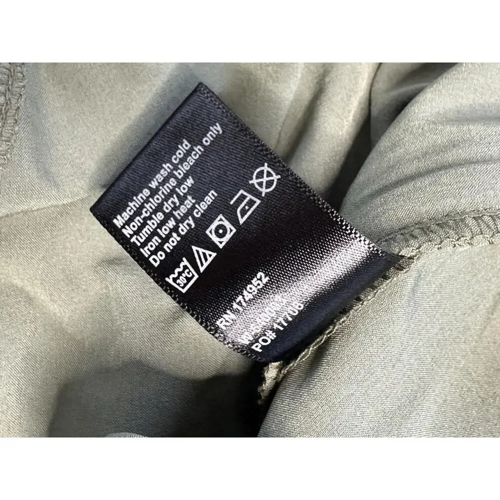 Wellen Shorts Hybrid Chino Men 30 Stretch Drawstring Zip Performance Olive Green - Picture 7 of 7